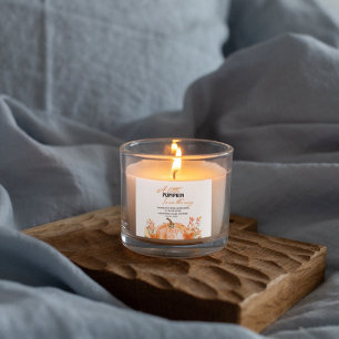 Sticker Carré Petit citrouille sur le chemin Automne Baby shower