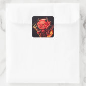 Sticker Carré Petit Diable effronté (Sac)