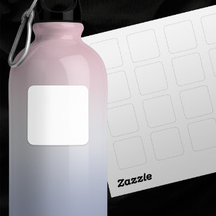 Sticker Carré Petit ensemble blanc clair de 1,5 po de 20 Mariage