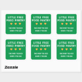 Sticker Carré Petit garde-manger gratuit (Feuille)