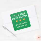 Sticker Carré Petit garde-manger gratuit (Enveloppe)