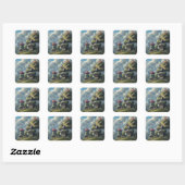 Sticker Carré Petit gnome, champignon (Feuille)