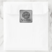 Sticker Carré Petit malin certifié (Sac)