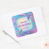 Sticker Carré petit motif de sirène (Enveloppe)