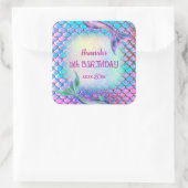 Sticker Carré petit motif de sirène (Sac)