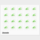 Sticker Carré Petit Pois (Feuille)