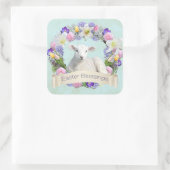 Sticker Carré Petite agneau Pâques (Sac)