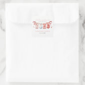 Sticker Carré Petite amoureuse Valentines Baby shower fille (Sac)