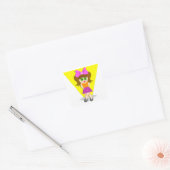 Sticker Carré Petite fille (Enveloppe)