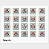 Sticker Carré Petite Fille Elfe (Feuille)