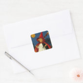 Sticker Carré Petite sorcière (Enveloppe)