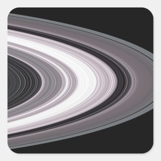 Sticker Carré Petites particules dans SaturnĂ`s bagues (Devant)