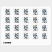 Sticker Carré Petits blocs de lapin (Feuille)