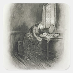 Sticker Carré Peu de Dorrit, de 'Charles Dickens : Un abo de