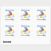 Sticker Carré Peu importe ce qui flotte votre bateau (Feuille)