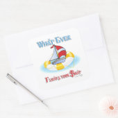 Sticker Carré Peu importe ce qui flotte votre bateau (Enveloppe)