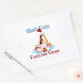 Sticker Carré Peu importe ce qui flotte votre poulet (Enveloppe)