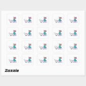 Sticker Carré Peu mais bruyant (Feuille)