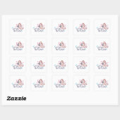 Sticker Carré Peu mais bruyant (Feuille)