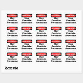Sticker Carré Peut Contenir Awesome (Feuille)