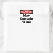 Sticker Carré Peut contenir du vin (Sac)