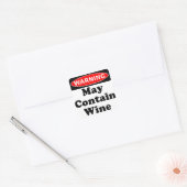 Sticker Carré Peut contenir du vin (Enveloppe)