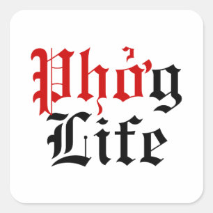 Sticker Carré Phở g Life