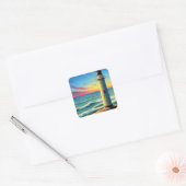 Sticker Carré Phare (Enveloppe)