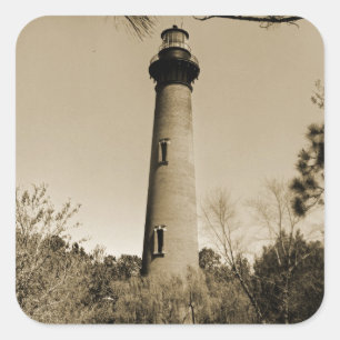 Sticker Carré Phare de Currituck