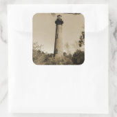 Sticker Carré Phare de Currituck (Sac)