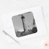 Sticker Carré Phare de Currituck (Enveloppe)