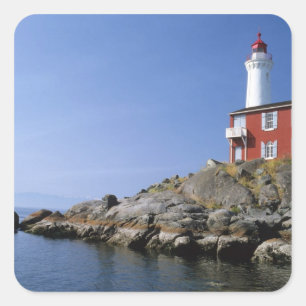 Sticker Carré Phare de Fisgard dans le Fort Rodd Hill