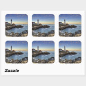 Sticker Carré Phare de Portland Head (Feuille)