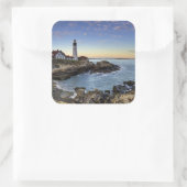 Sticker Carré Phare de Portland Head (Sac)