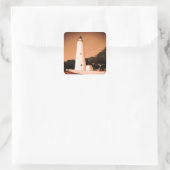 Sticker Carré Phare d'Ocracoke (Sac)