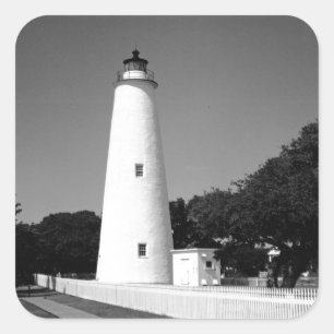 Sticker Carré Phare d'Ocracoke