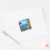 Sticker Carré phare face à la mer (Enveloppe)