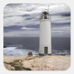 Sticker Carré Phare   Galicie, Espagne de Laxe