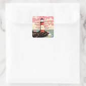Sticker Carré Phare Vintage (Sac)