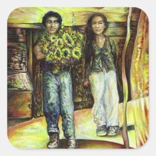 Sticker Carré Phase de ChapeI Sixtine d'un ChaIIenge