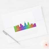 Sticker Carré Philadelphie skyline (Enveloppe)