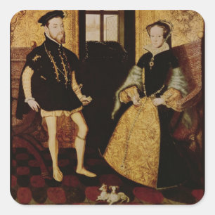 Sticker Carré Philip II et Mary I, 1558