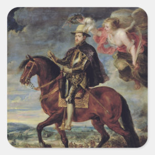 Sticker Carré Philippe II couronné par la victoire, 1628