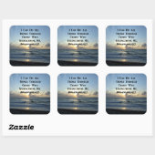 STICKER CARRÉ PHILIPPIENS INSPIRANTS 4:13 SCRIPTURE VERSE (Feuille)