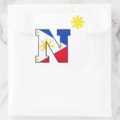 Sticker Carré Philippines N Sun (Sac)