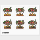 Sticker Carré Pho king Delicious ! (Feuille)