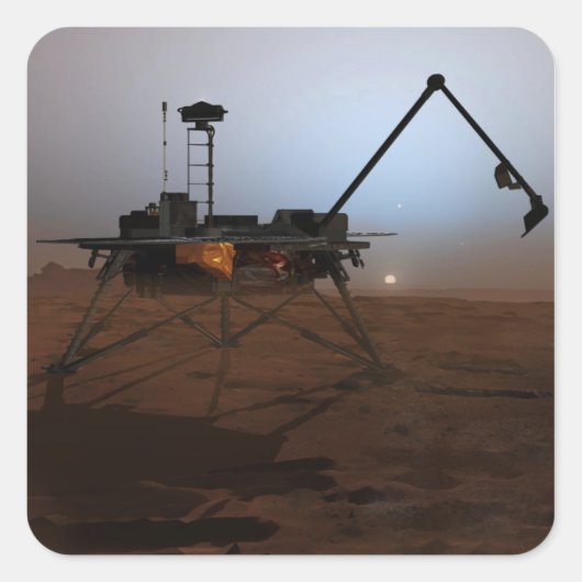 Sticker Carré Phoenix Mars Lander 4 (Devant)