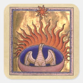 Sticker Carré Phoenix se lève des cendres (Devant)