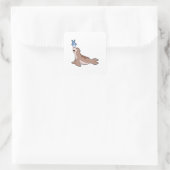 Sticker Carré Phoque avec poisson (2).PNG (Sac)