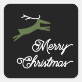 Sticker Carré Phoques de l'enveloppe MERRY AND DEER CHRISTMAS (Devant)